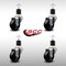 Service Caster 3'' SS Soft Rubber Wheel Swivel 1-7/8'' Expanding Stem Caster Set, 4PK SCC-SSEX20S314-SRS-178-4 - alternate 4